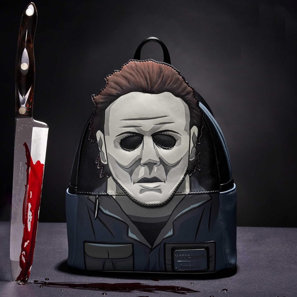 Loungefly Halloween Michael Myers Glow in the Dark Mask Cosplay Mini Backpack